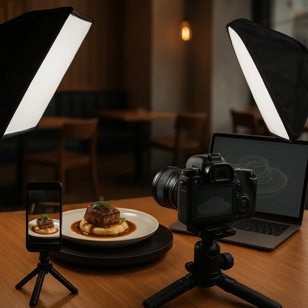 Plato capturado con fotogrametría para menús digitales en 3D